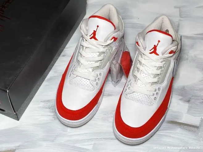 Official Maikesneakers University Red CJ0939-100 Tinker Air 3 Jordan Retro White 0404